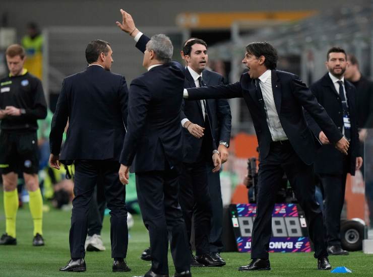 Inzaghi arrabbiato in campo