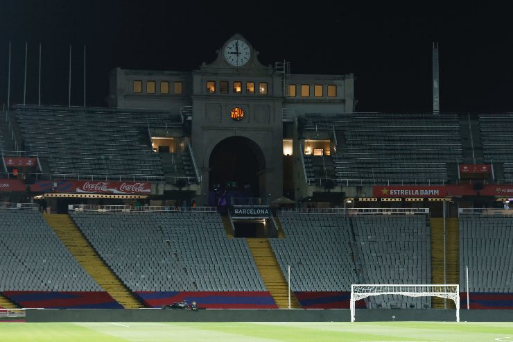 Stadio Olimpico Lluis Companys per Barcellona-Inter