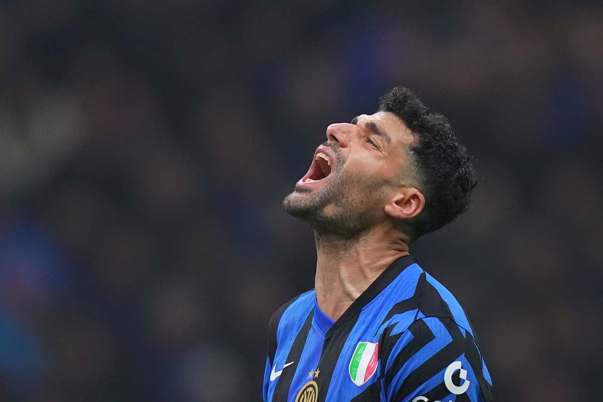 L'urlo di Taremi in primo piano