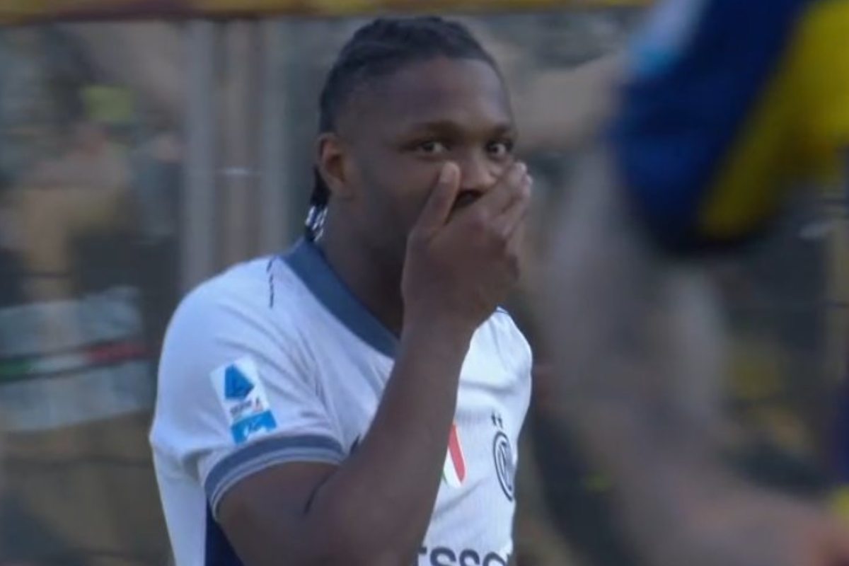 Thuram dopo il goal al Parma