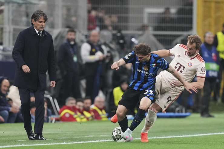 Barella e Inzaghi contro il Bayern