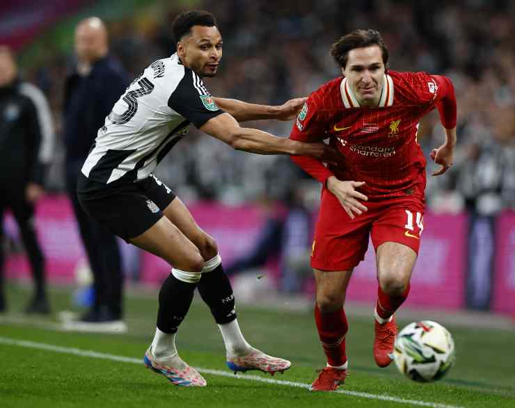 Chiesa in azione con il Liverpool