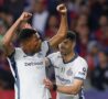 Dumfries dopo il secondo gol al Barcellona