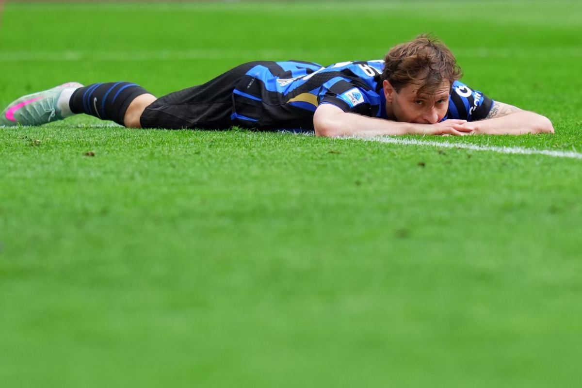 Inter-Roma, Barella a terra