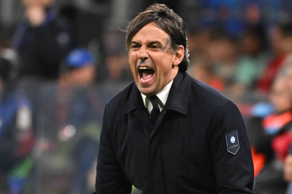 L'urlo di Inzaghi durante una partita dell'Inter