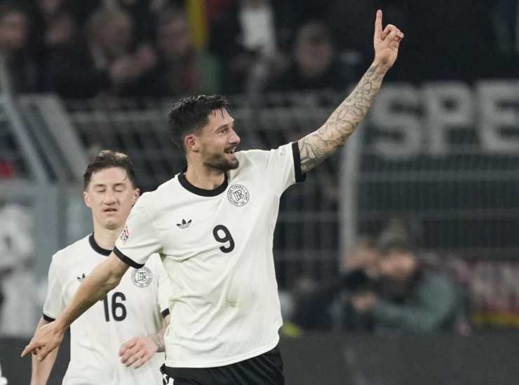 Kleindienst esulta con la Germania