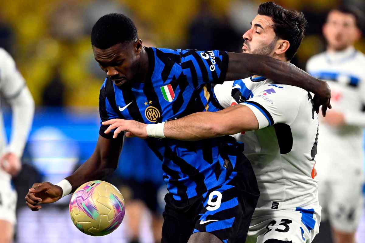 Kolasinac contro Thuram in Inter-Atalanta di Supercoppa