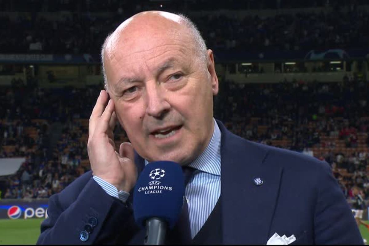 Marotta prima di una gara dell'Inter in Champions