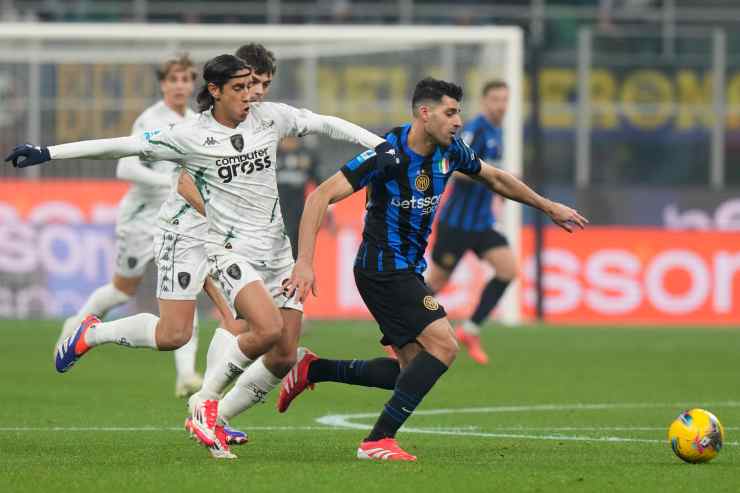 Taremi in campo con l'Inter