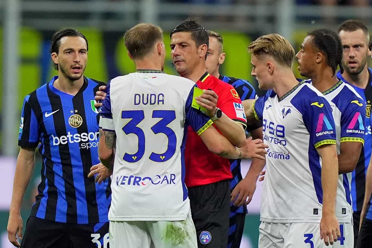 Inter-Verona, bocciato Manganiello: violata la Regola 12