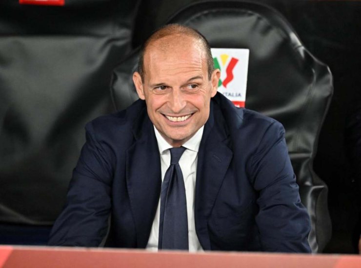 Allegri sorridente in primo piano