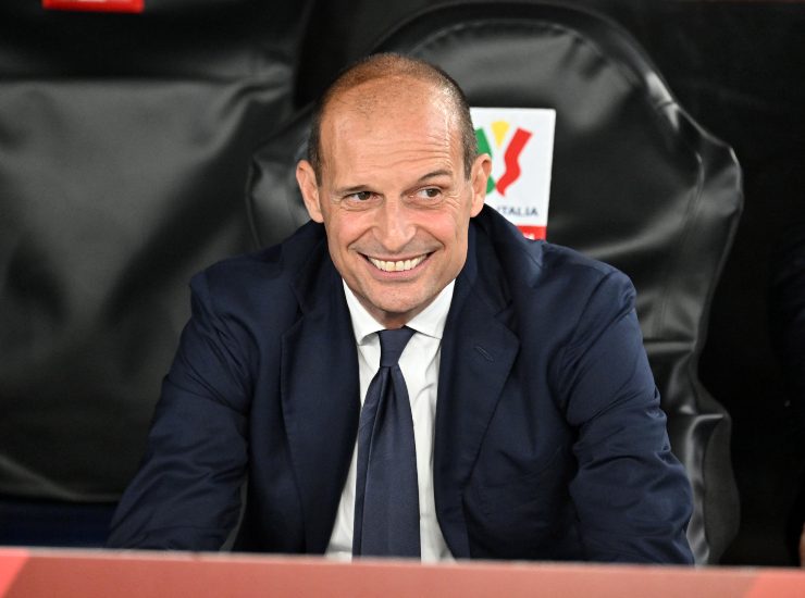 Allegri sorridente in primo piano