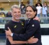 Baroni e Inzaghi si salutano in un incrocio dello scorso anno
