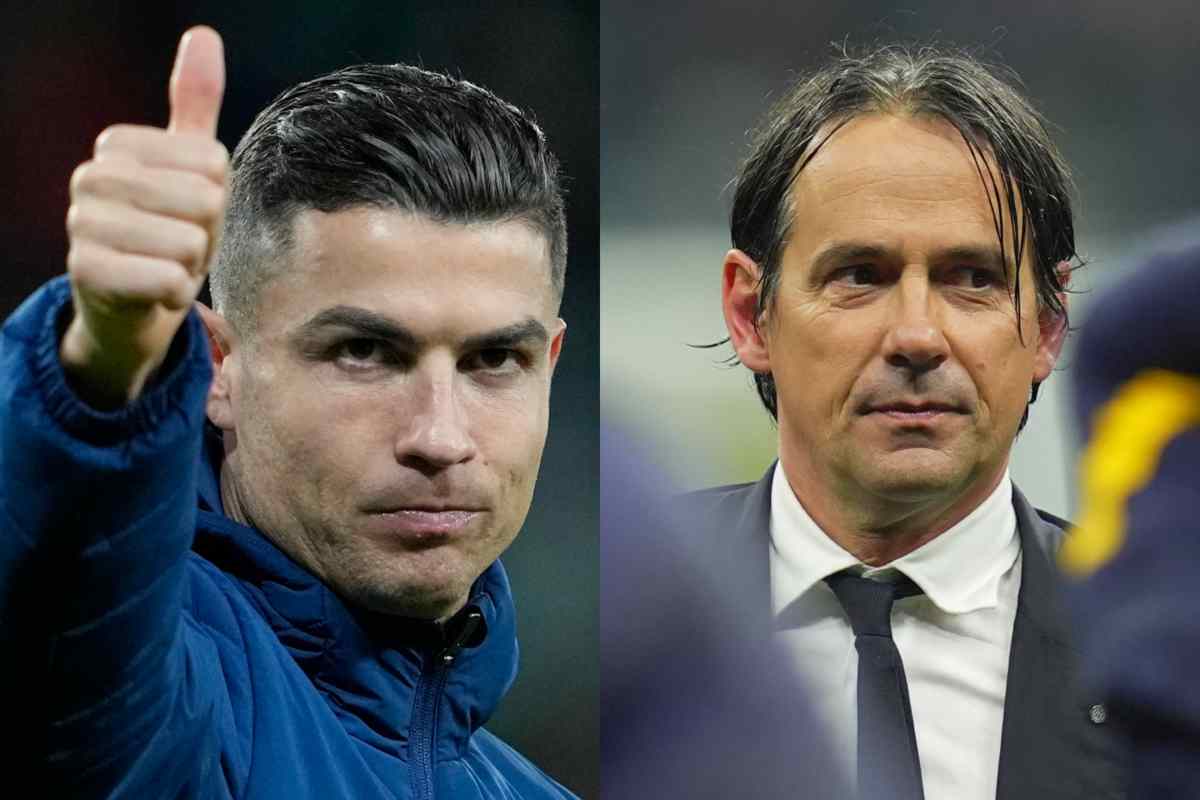 Cristiano Ronaldo e Inzaghi foto combo