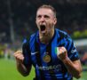 Davide Frattesi esulta contro il Barcellona