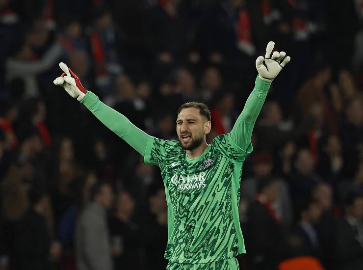 Donnarumma durante una partiti