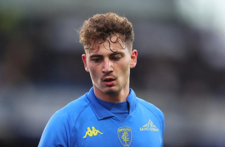 Sebastiano Esposito in una fase di gioco con l'Empoli