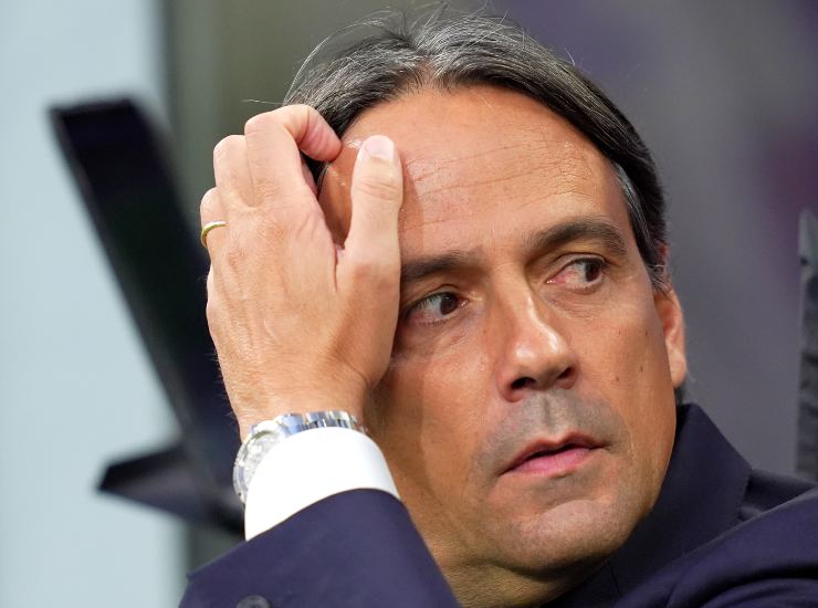 Inzaghi con la mano in testa
