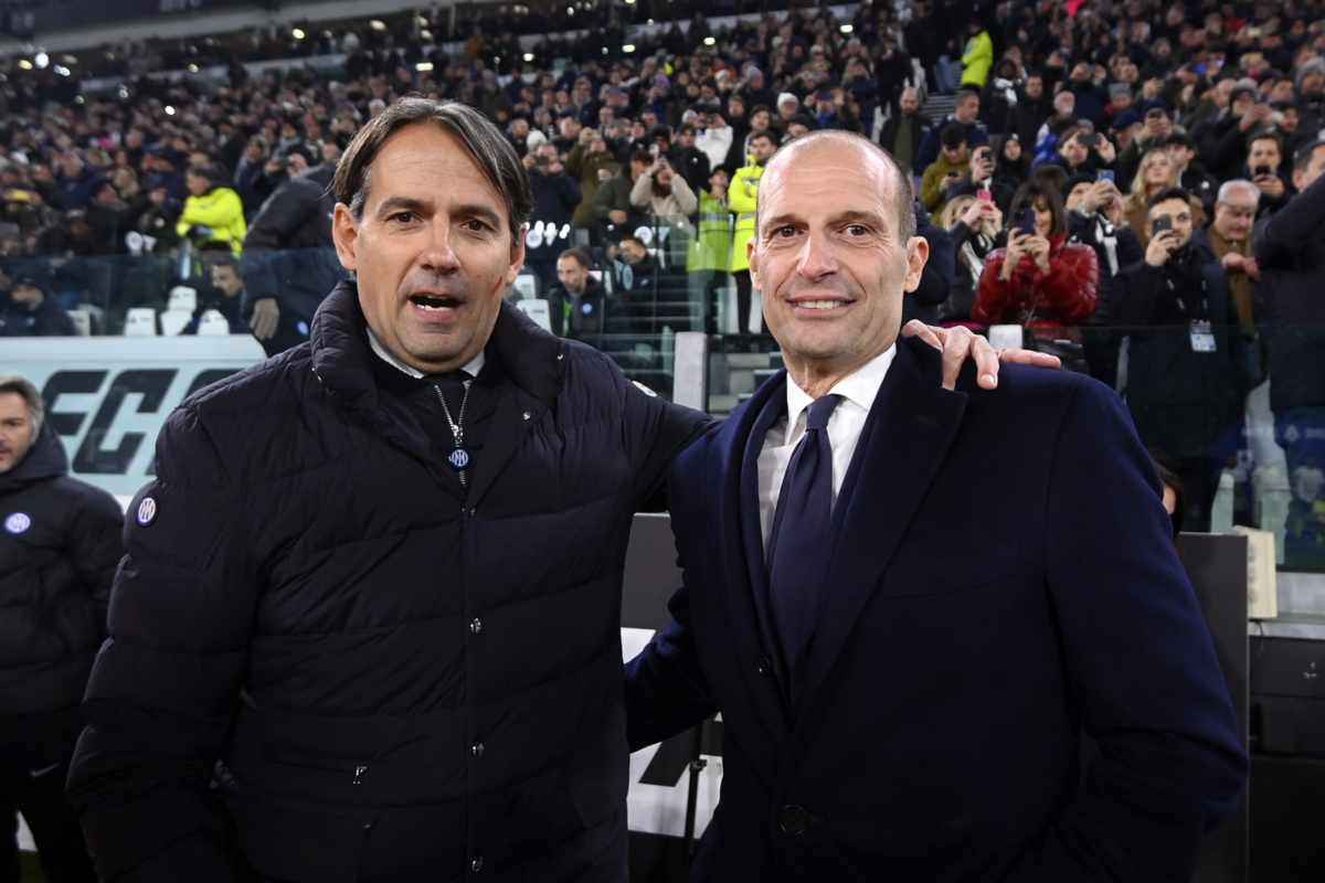 Inzaghi e Allegri prima della partita