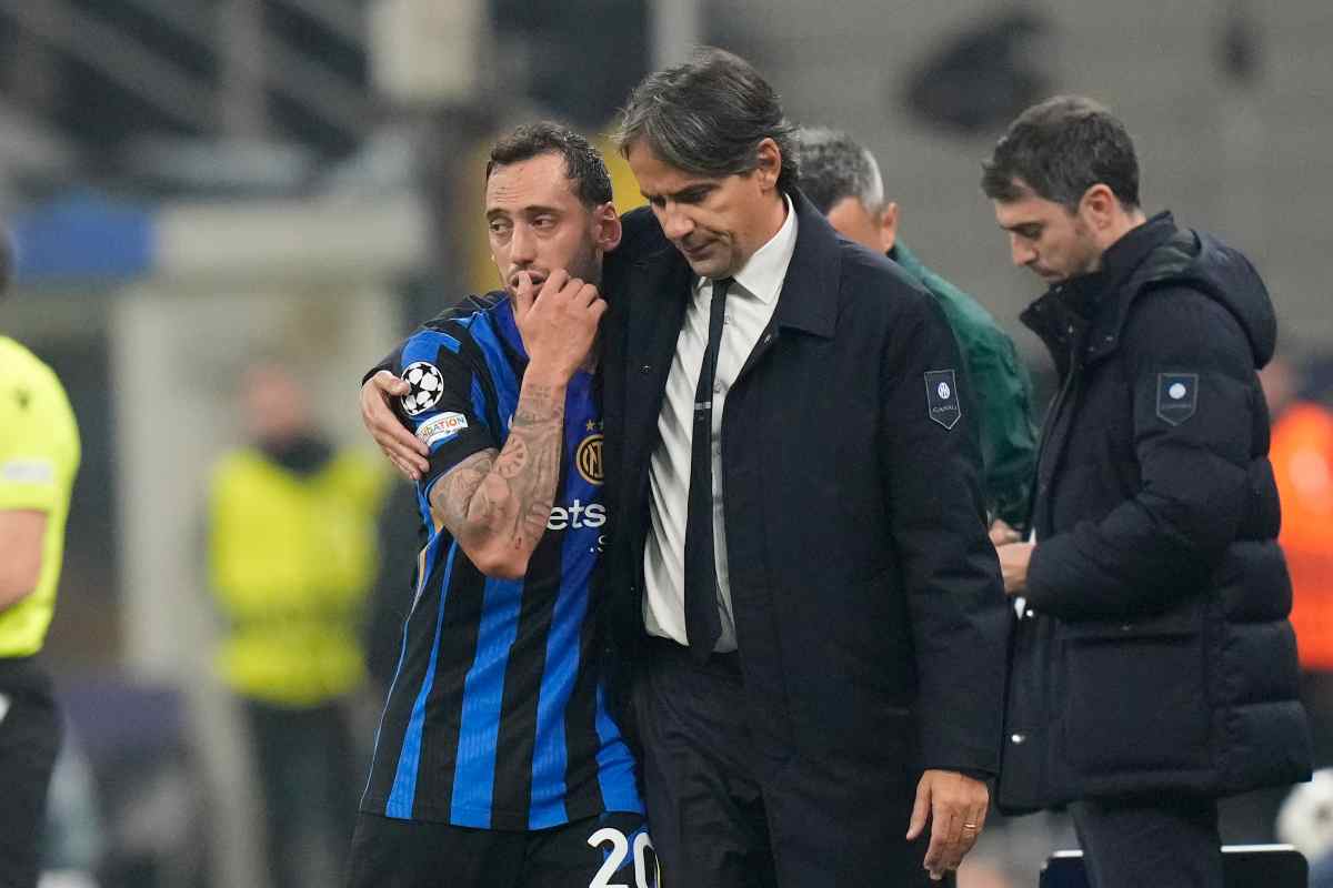 Calhanoglu e Inzaghi insieme