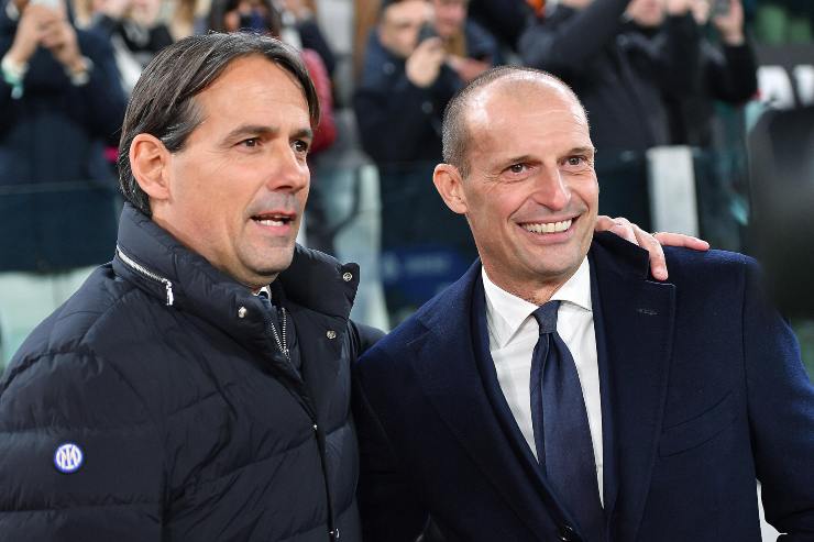 Inzaghi e Allegri si salutano allo Stadium
