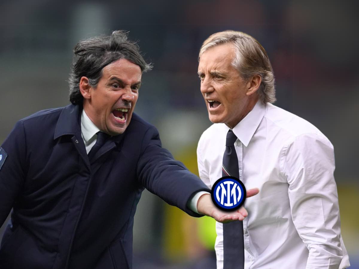 Simone inzaghi e Roberto Mancini