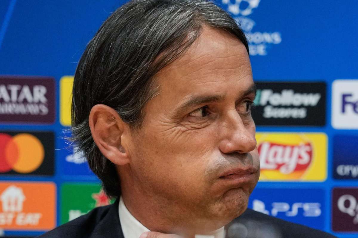 Simone Inzaghi che sbuffa