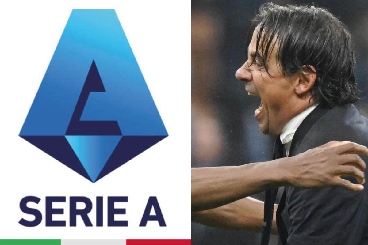 Logo Serie A e Inzaghi