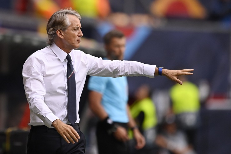 La grinta in panchina di Roberto Mancini