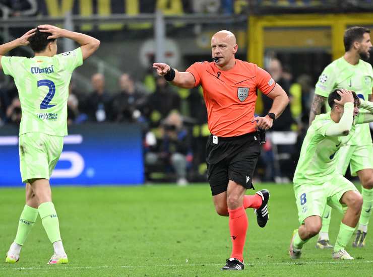 Marciniak durante la partita