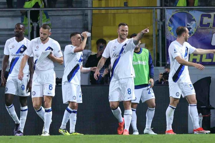 Marko Arnautovic festeggia dopo un gol