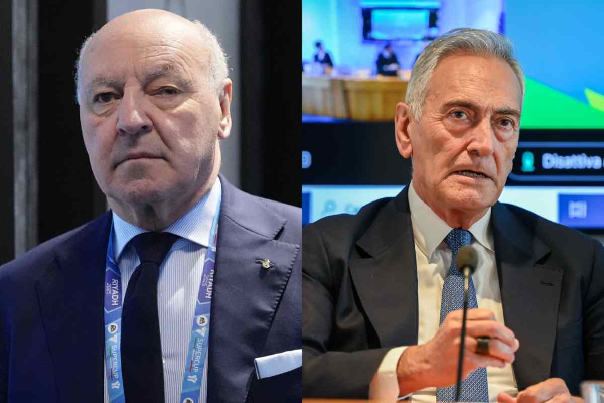 Foto combo Marotta e Gravina