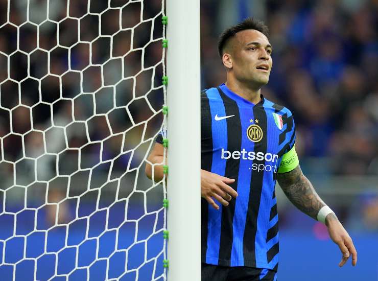 Lautaro Martinez durante una partita
