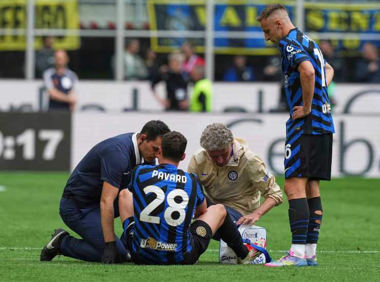 Pavard nel momento dell'infortunio