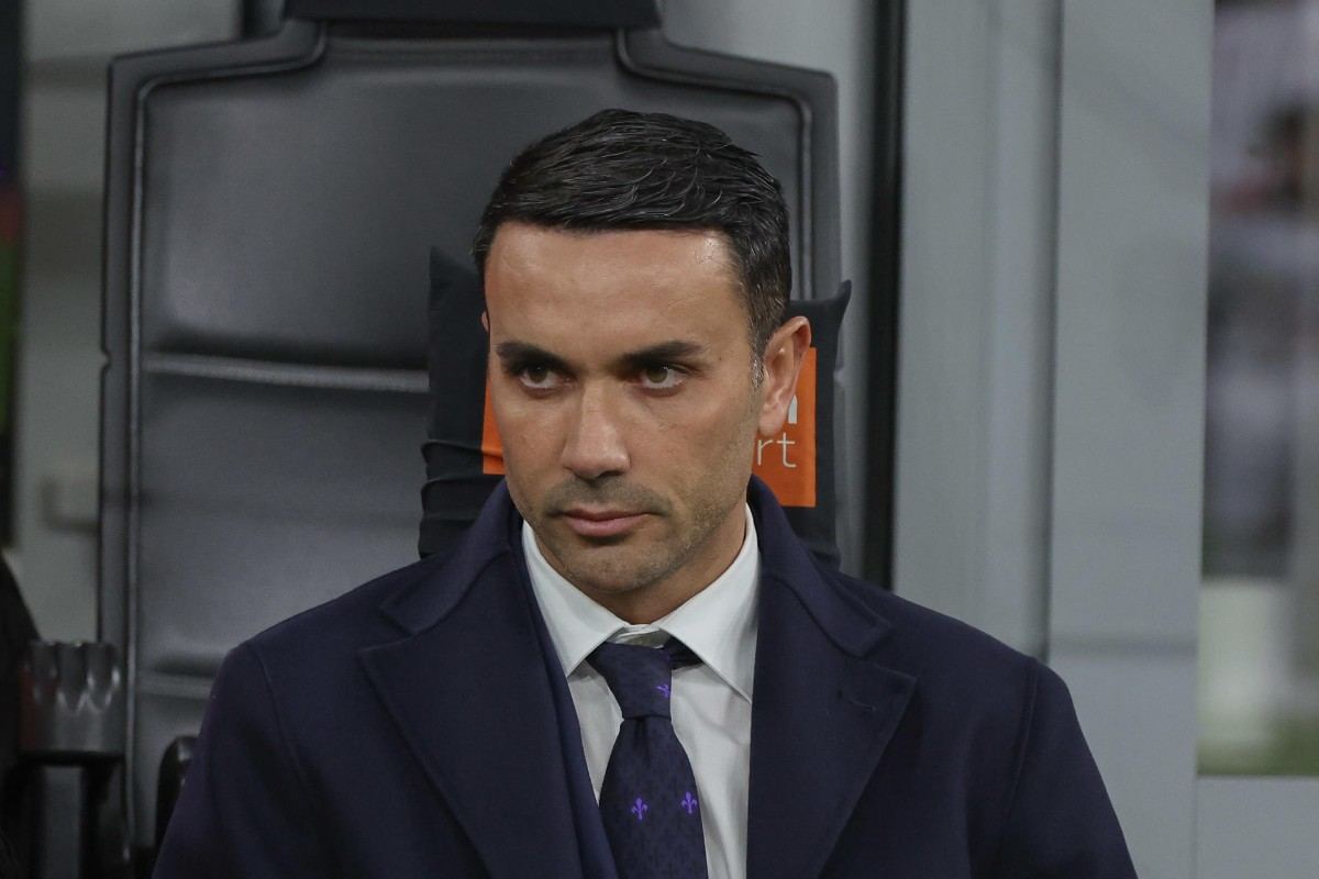 Raffaele Palladino contrariato in panchina