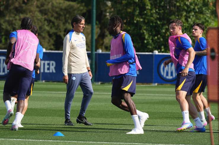 Simone Inzaghi in allenamento