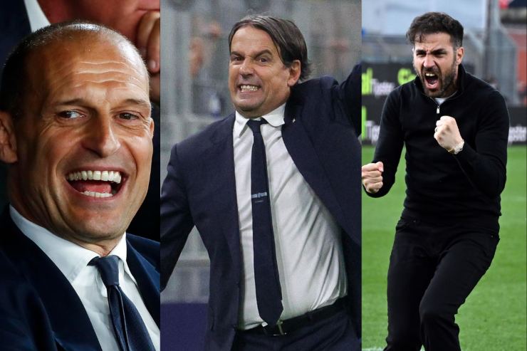 Inzaghi Allegri e Fabregas