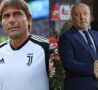 Conte con maglia Juve e Beppe Marotta