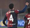 De Winter esulta con il Genoa