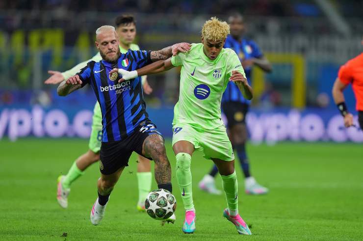 Dimarco contro il Barcellona