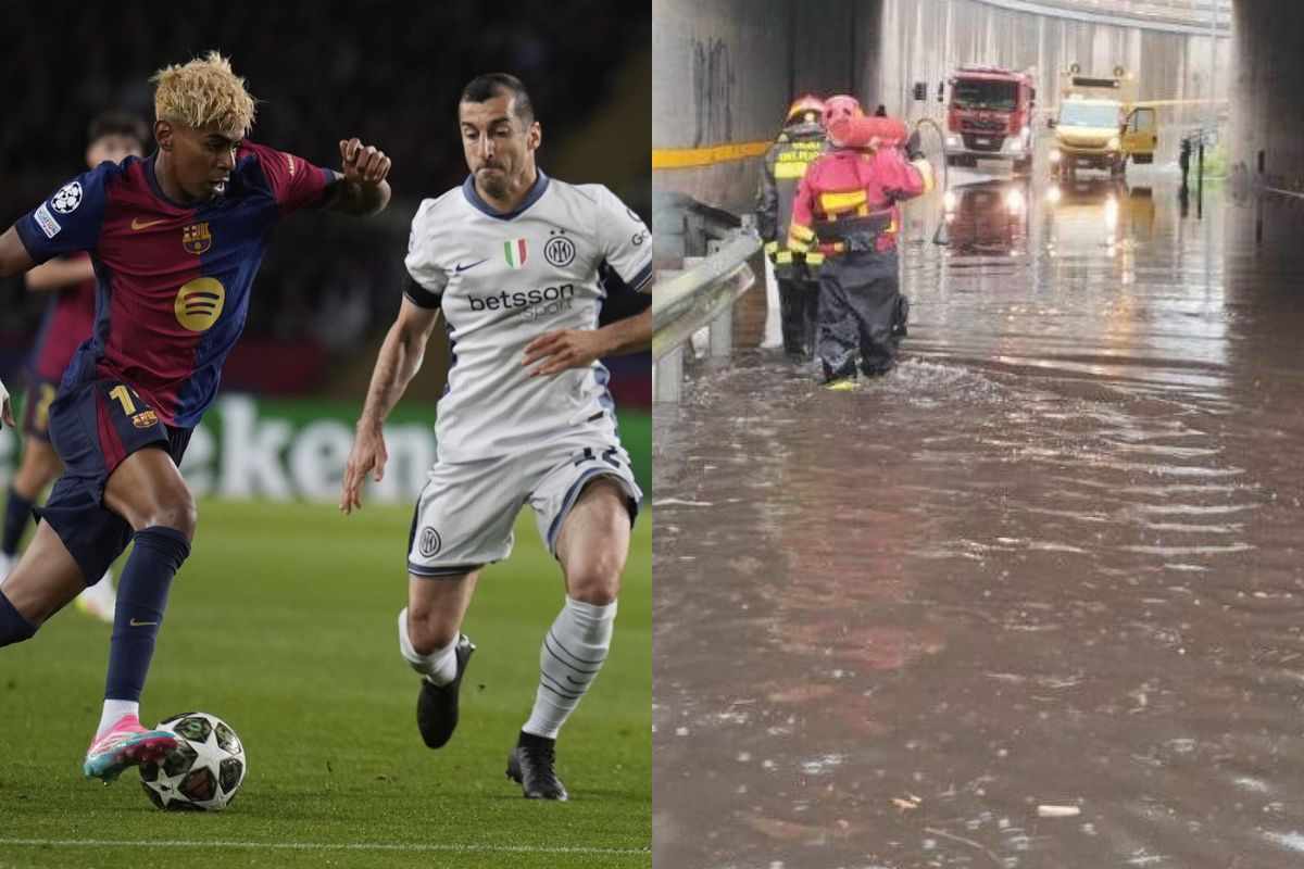 Milano allagata e Yamal contro Mkhitaryan