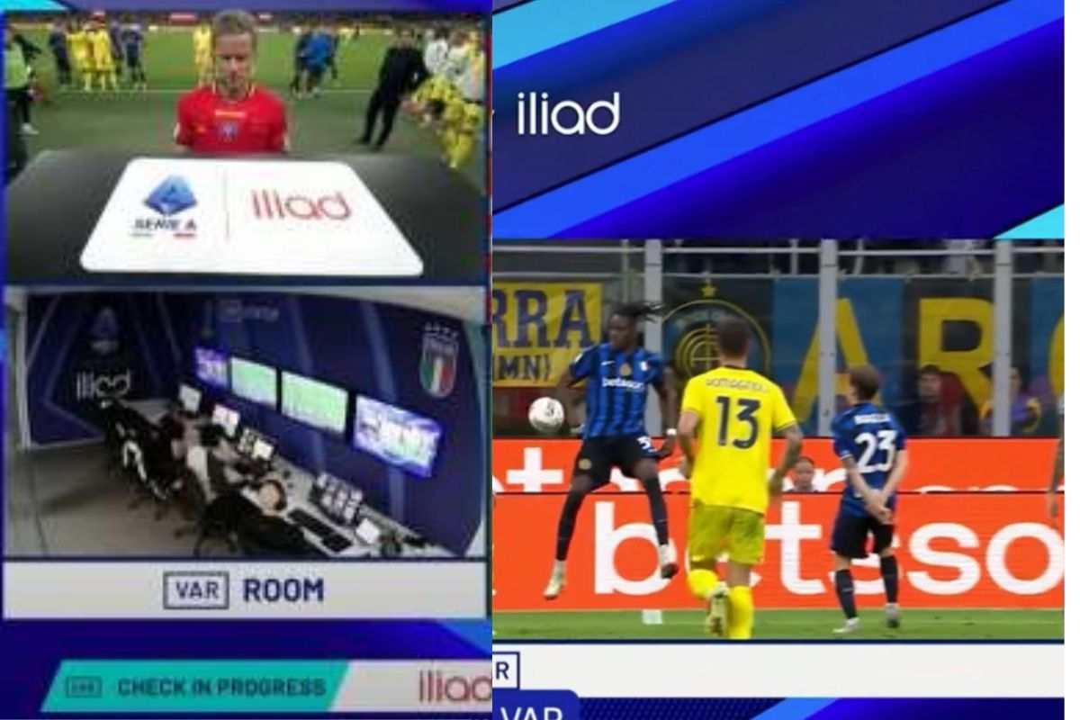 Gomito Bisseck in Inter-Lazio, Chiffi al Var