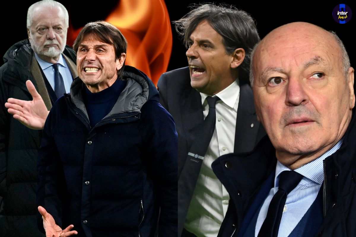 Inzaghi, Marotta, Conte e De Laurentiis