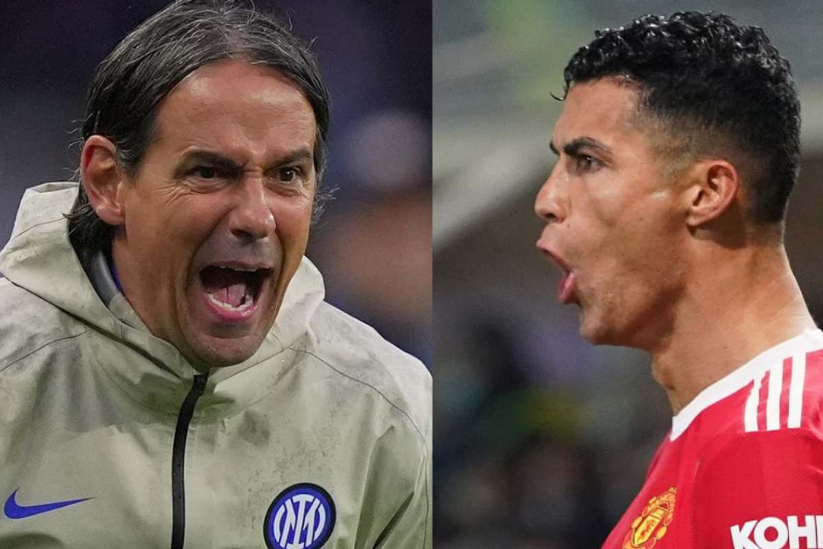 Simone Inzaghi e Cristiano Ronaldo