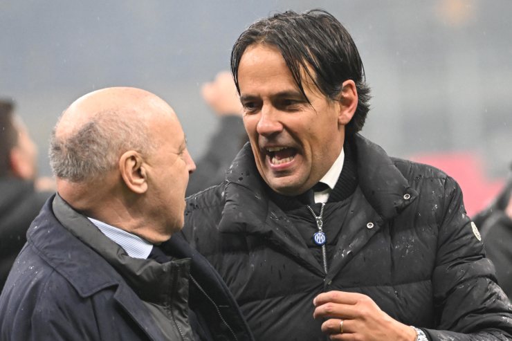 Inzaghi e Marotta alla festa Scudetto