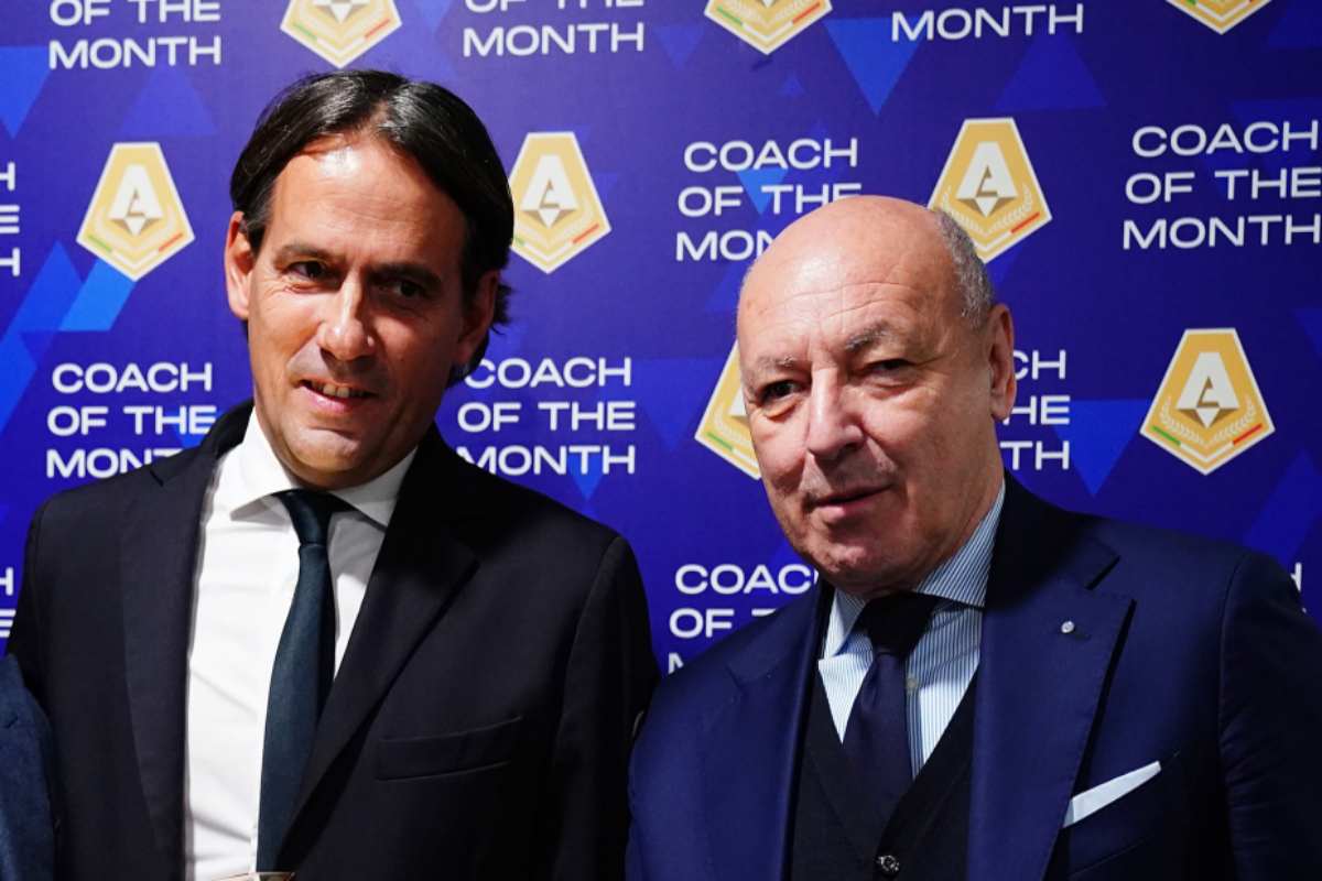 Beppe Marotta con Simone Inzaghi