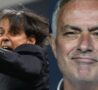 Inzaghi e primo piano Mourinho