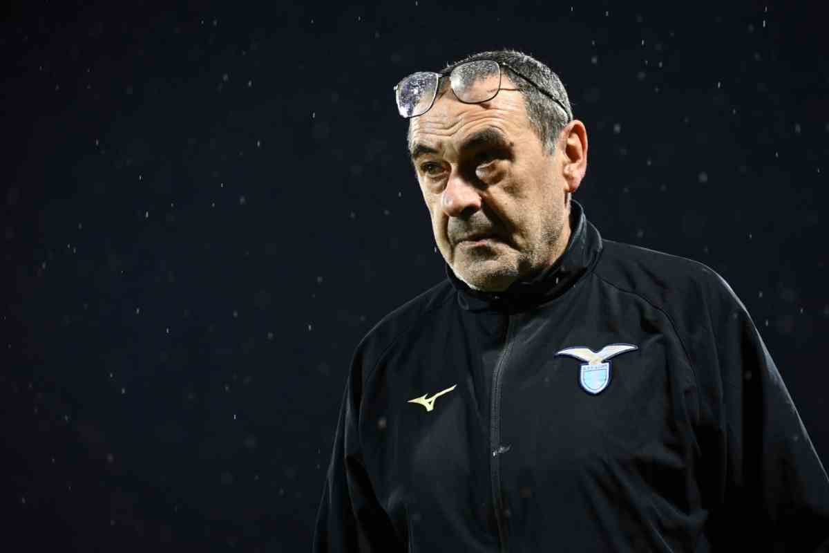 Sarri in primo piano