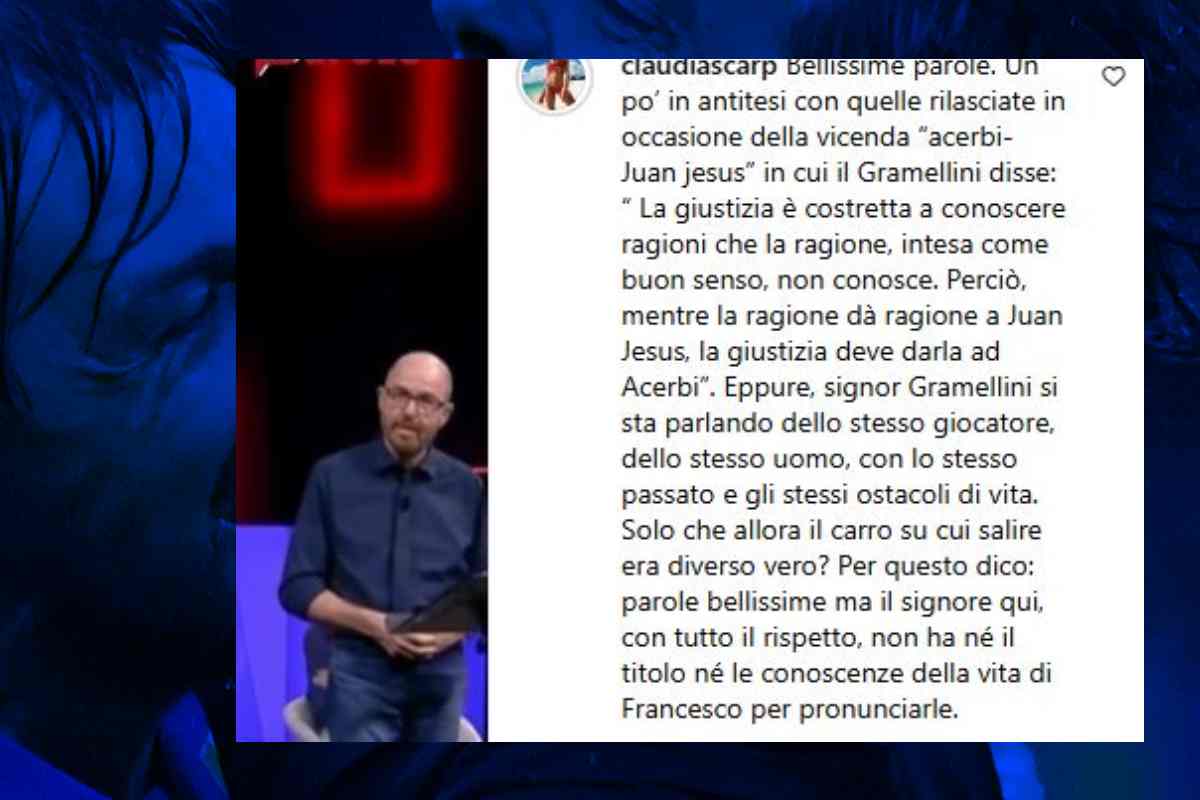 La risposta della moglie di Acerbi a Gramellini