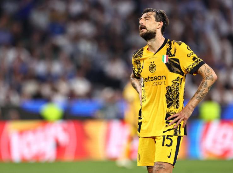 Acerbi deluso dopo una partita